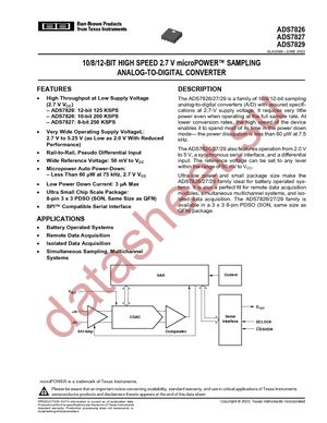 ADS7829IBDRBTG4 datasheet  